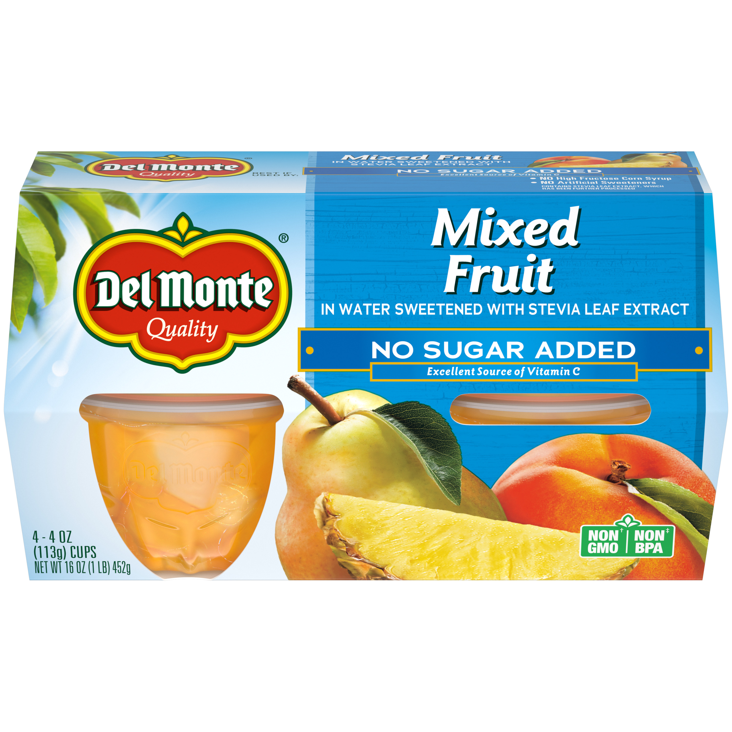 Mixed Fruit - No Sugar Added, Fruit Cup® Snacks | Del Monte®
